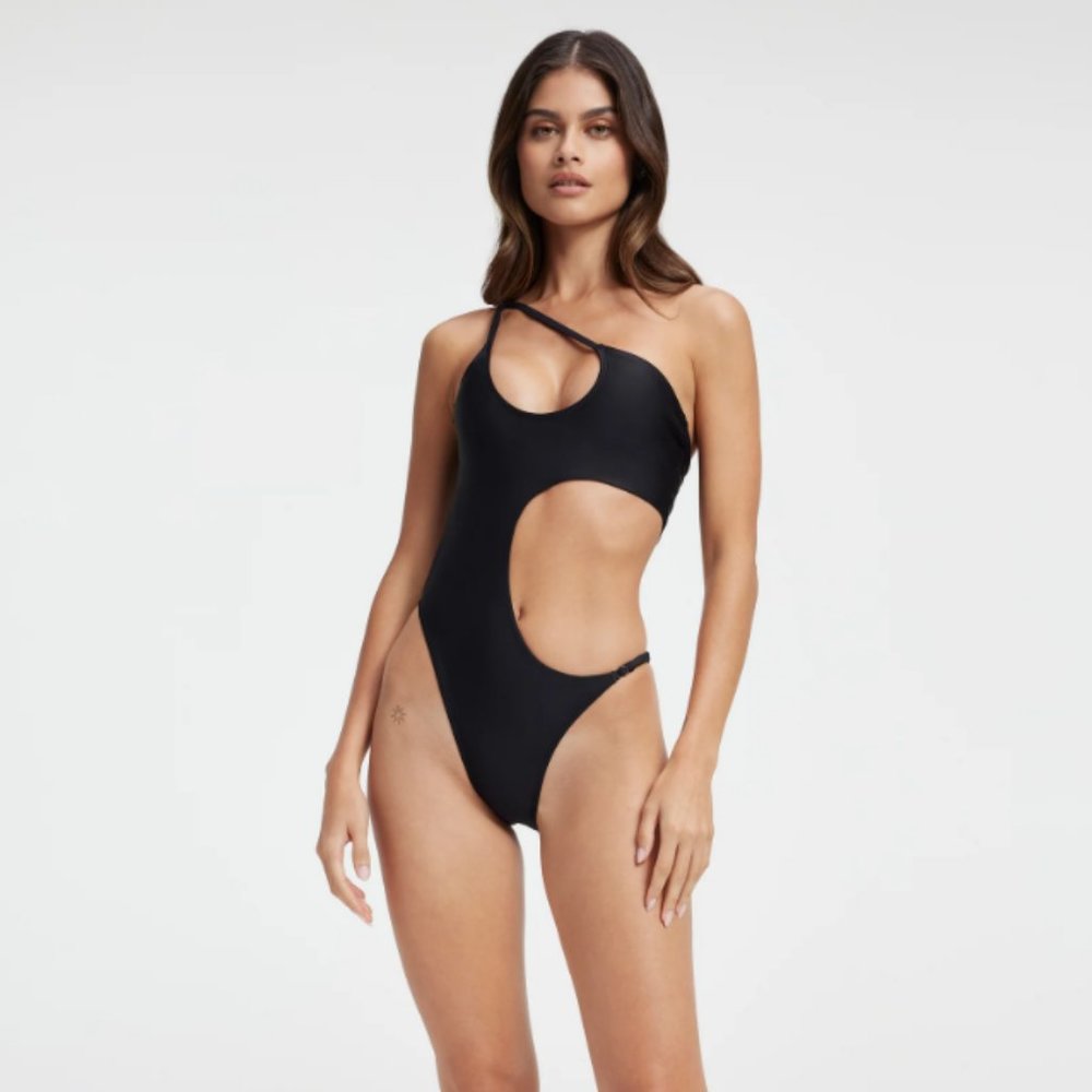 Good American MIAMI ONE-PIECE SWIMSUIT Black Size L